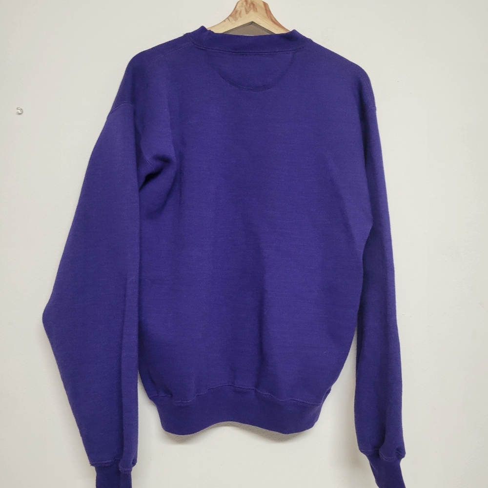 Vintage Rose 1992 bowl Huskies Purple Crew Neck Sweater - Picture 4 of 9